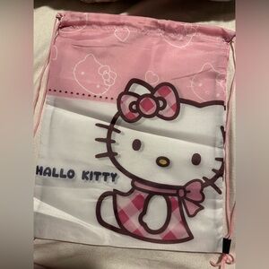Hello Kitty Vinyl Drawstring Bag